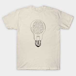 Brain lightbulb T-Shirt